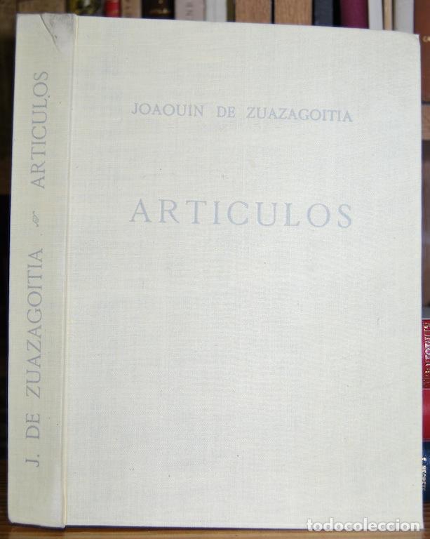 Libros: ARTICULOS - ZUAZAGOITIA, Joaqu&iacute;n de - Foto 1