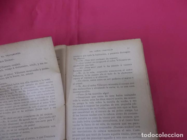 Libros: EL TESTAMENTO DEL SE&Ntilde;OR CHAUVELIN. ALEJANDRO DUMAS PADRE. TASSO. - Foto 4
