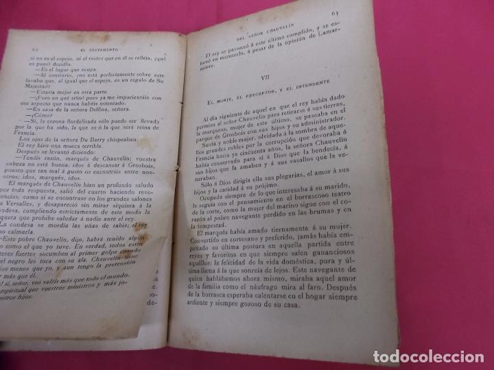 Libros: EL TESTAMENTO DEL SE&Ntilde;OR CHAUVELIN. ALEJANDRO DUMAS PADRE. TASSO. - Foto 5