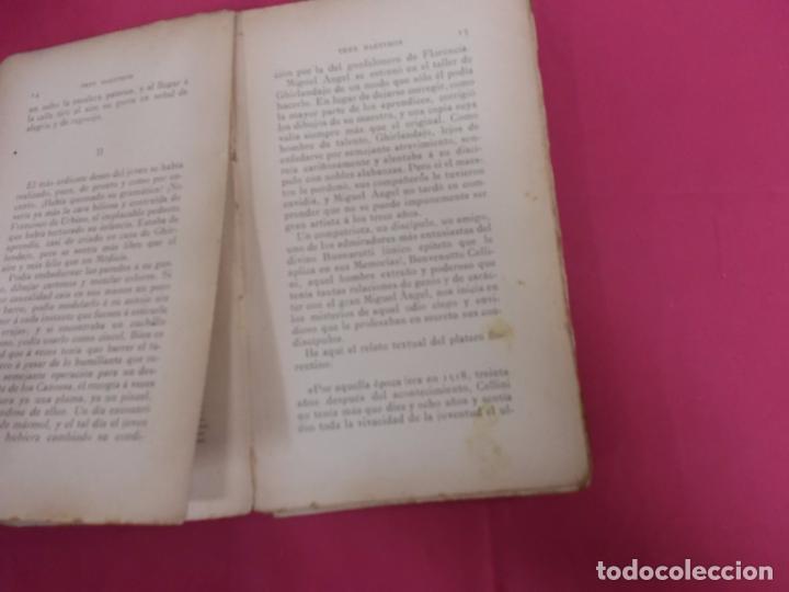 Libros: TRES MAESTROS. ALEJANDRO DUMAS PADRE. TASSO. - Foto 4