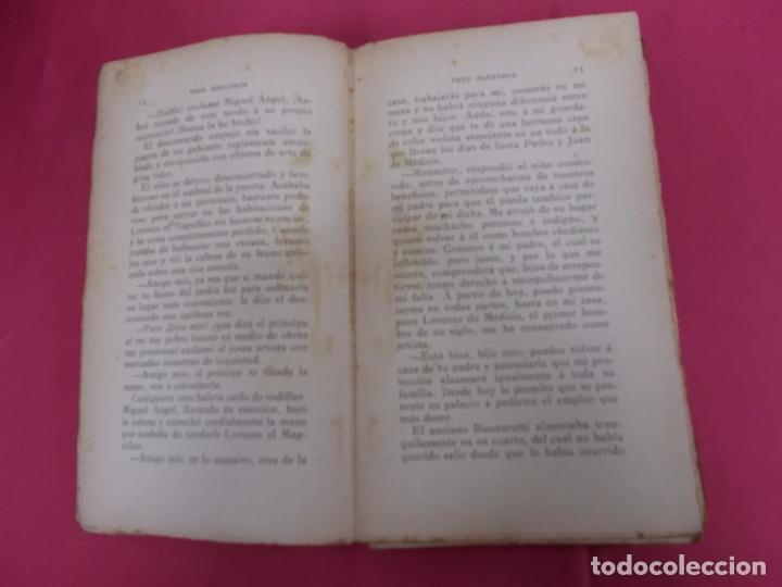 Libros: TRES MAESTROS. ALEJANDRO DUMAS PADRE. TASSO. - Foto 5