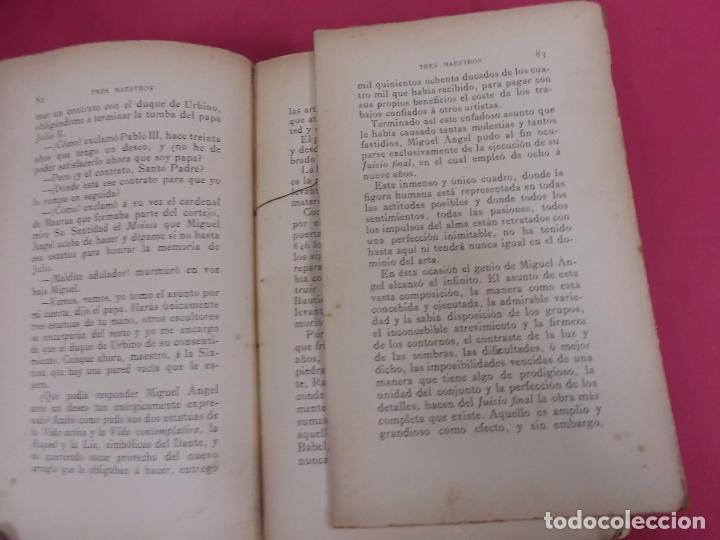 Libros: TRES MAESTROS. ALEJANDRO DUMAS PADRE. TASSO. - Foto 7