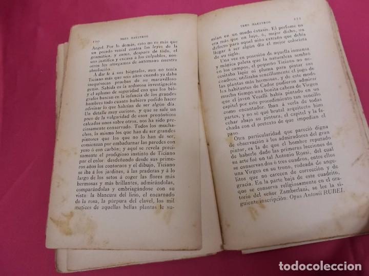 Libros: TRES MAESTROS. ALEJANDRO DUMAS PADRE. TASSO. - Foto 8
