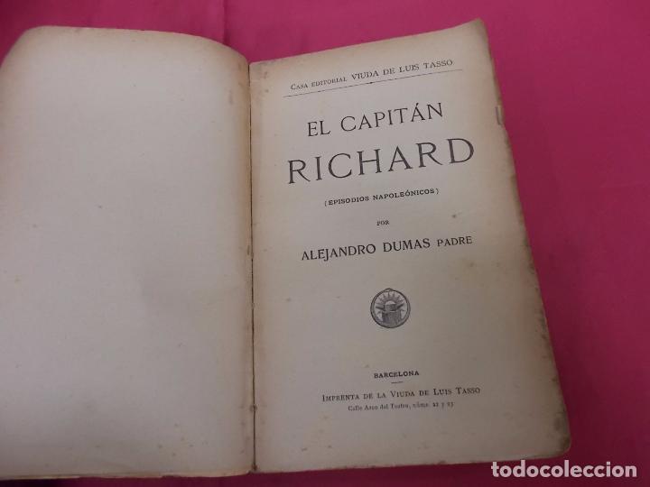 Libros: EL CAPIT&Aacute;N RICHARD. ALEJANDRO DUMAS PADRE. TASSO. - Foto 2