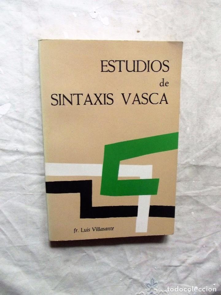 Libros: ESTUDIOS DE SINTAXIS VASCA POR LUIS VILLASANTE - Foto 1