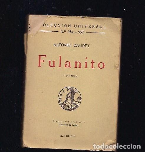 Libros: FULANITO - DAUDET, ALPHONSE - Foto 1