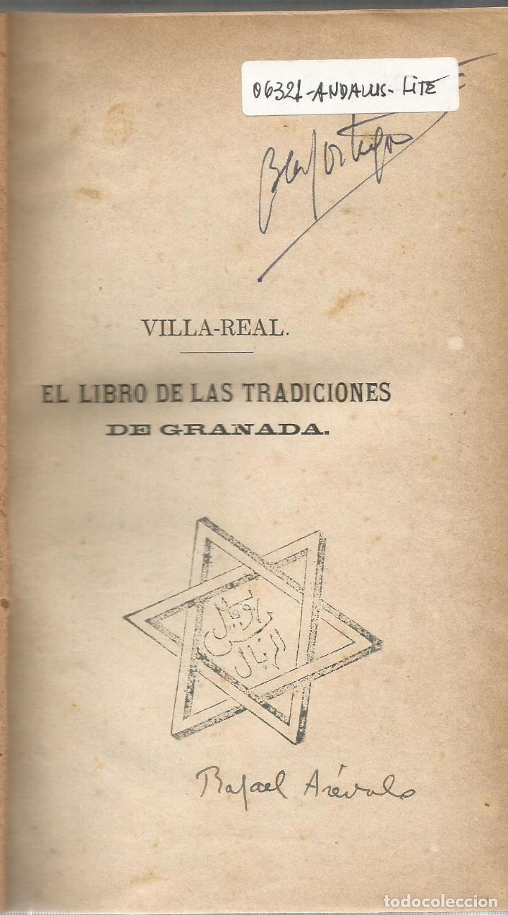 Libros: El libro de las tradiciones de Granada - VILLA-REAL, FRANCISCO DE P. - Foto 2