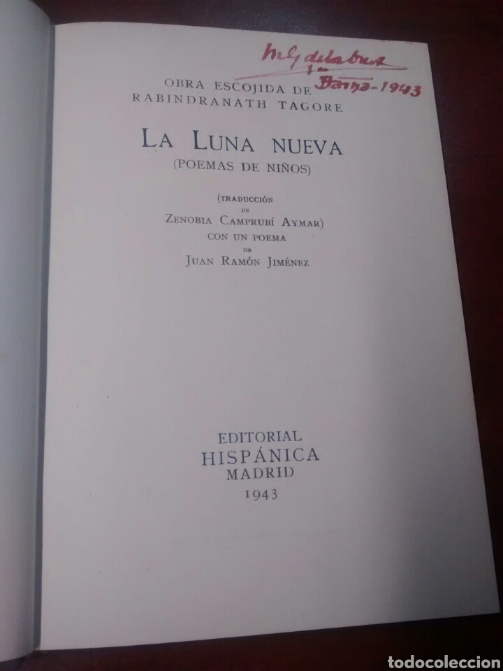 Libros: La luna nueva - Rabindranath Tagore - 1943 - Foto 3