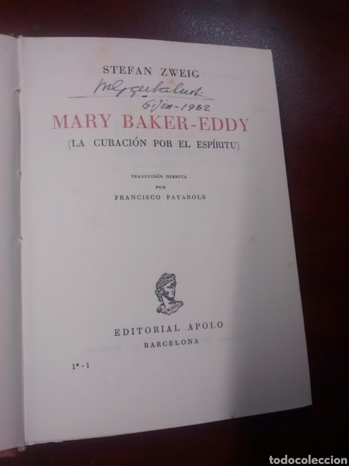 Libros: Mary Baker-Eddy - Stefan Zweig - 1951 - Foto 3