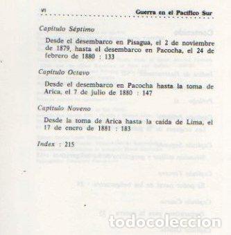 Libros: LA GUERRA EN EL PAC&Iacute;FICO SUR. 1&ordf; edic. en castellano. - Foto 3