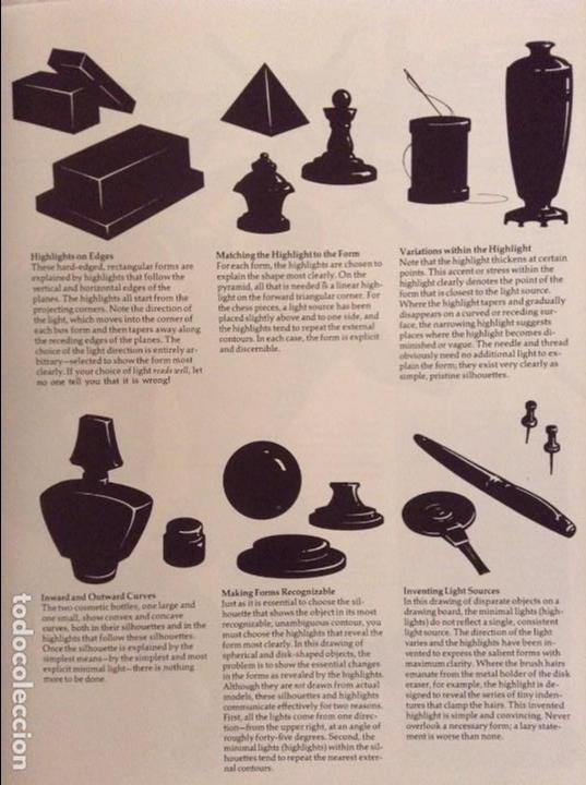 Libros: DYNAMIC LIGHT AND SHADE (BY BURNE HOGARTH) - Foto 6