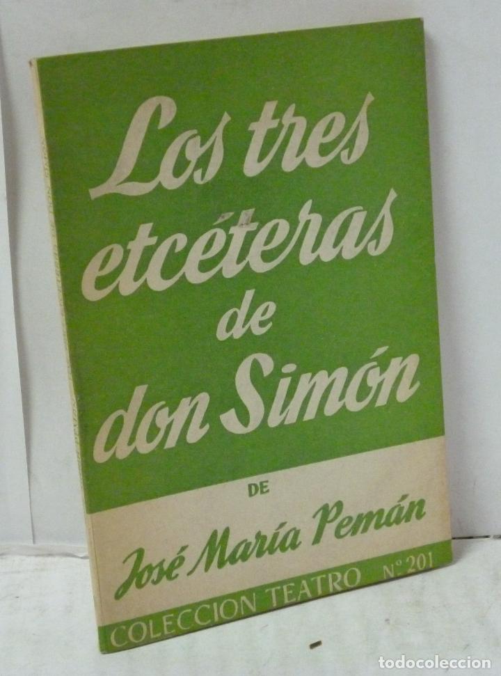 Libros: LOS TRES ETCETERAS DE DON SIMON - Peman, Jose Maria - Foto 1