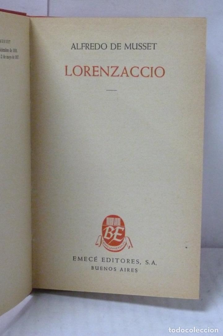 Libros: LORENZACCIO - Musset, Alfredo de - Foto 2