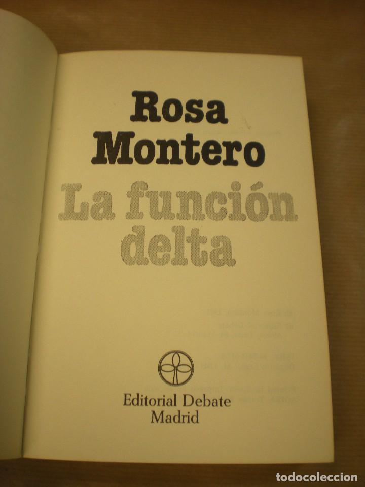 Libros: la funci&oacute;n delta por rosa montero - Foto 2