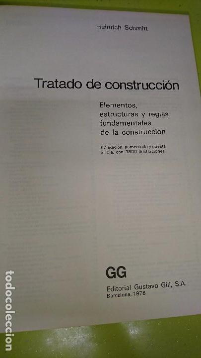 Libros: TRATADO DE CONSTRUCCI&Oacute;N, H. SCHMITT - Foto 4