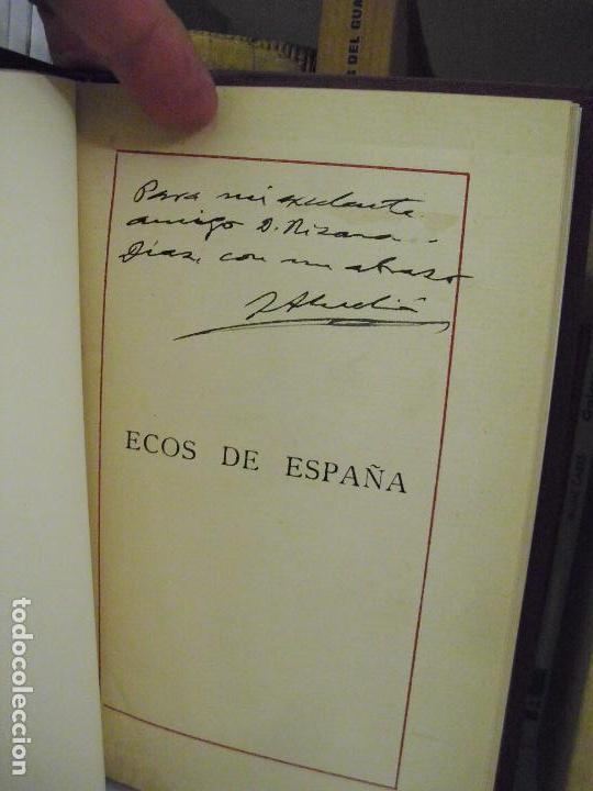 Libros: Ecos de Espa&ntilde;a. Canciones. Dedicatoria-Pr&oacute;logo de Manuel Machado. - Foto 3