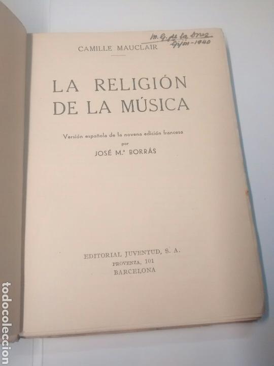 Libros: La religi&oacute;n de la m&uacute;sica - Camille Mauclair - Foto 3