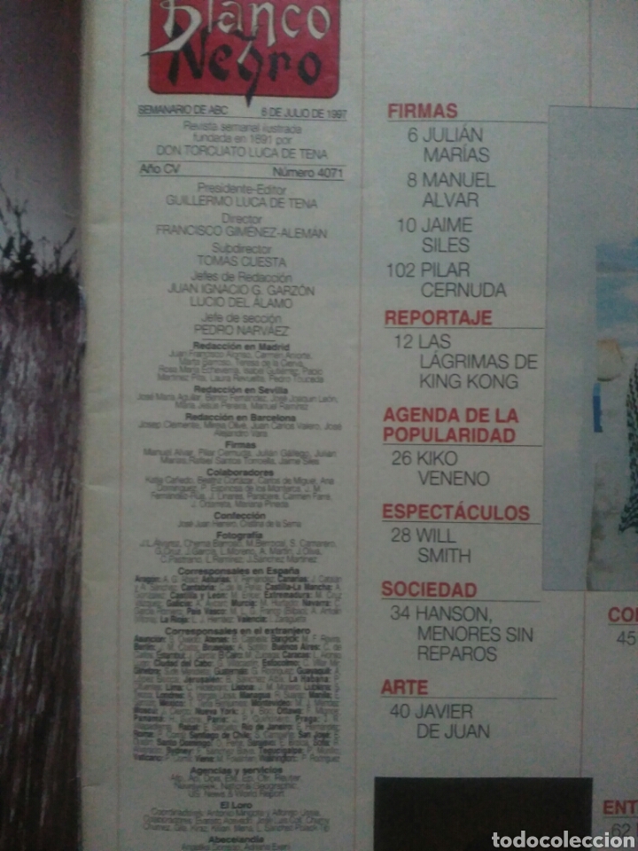 Libros: Blanco y negro semanario de ABC 6 julio de 1997 - Foto 2
