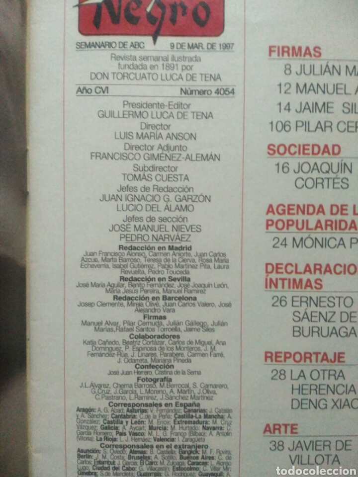 Libros: Blanco y negro semanario de ABC 9 marzo de 1997 - Foto 2
