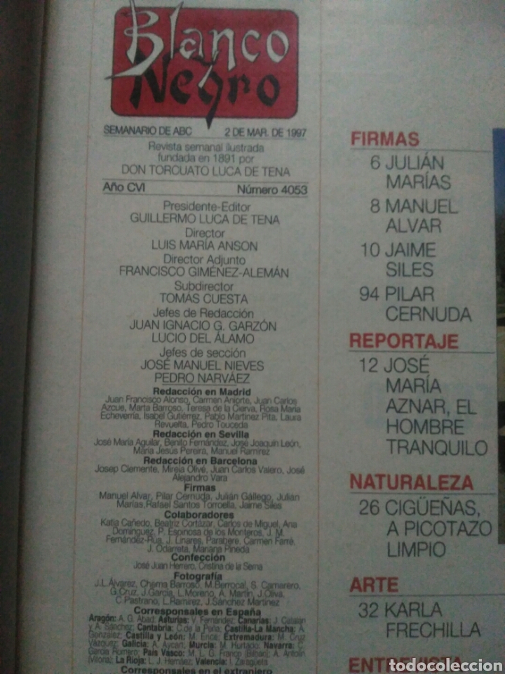 Libros: Blanco y negro semanario de ABC 2 marzo de 1997 - Foto 2