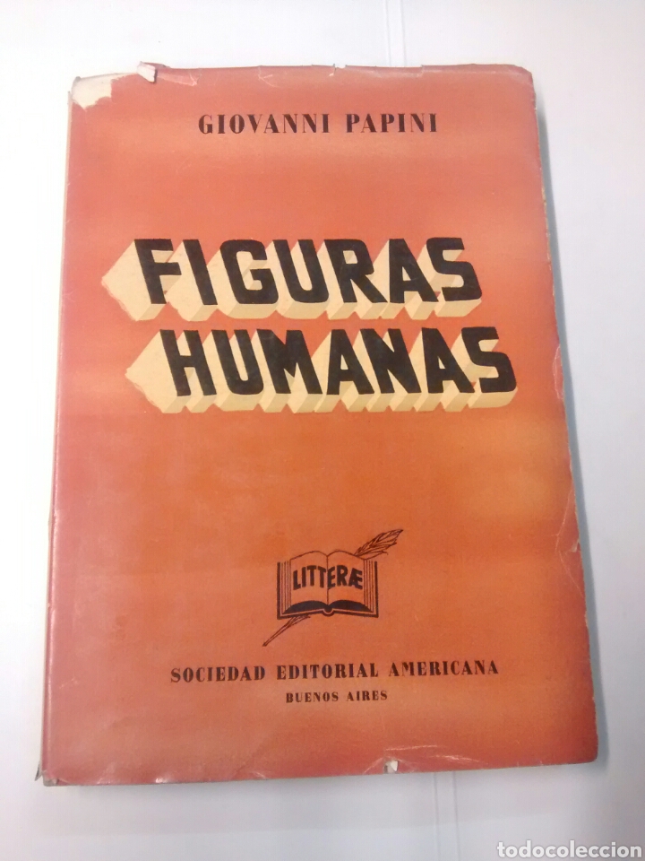 Libros: Figuras humanas - Giovanni Papini - 1940 - Foto 1