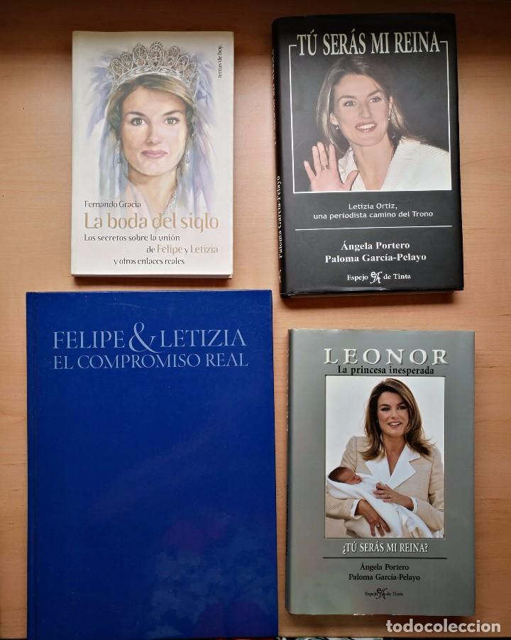 Livros em segunda m&atilde;o: LLA 15 Lote 4 libros sobre la princesa / reina Letizia