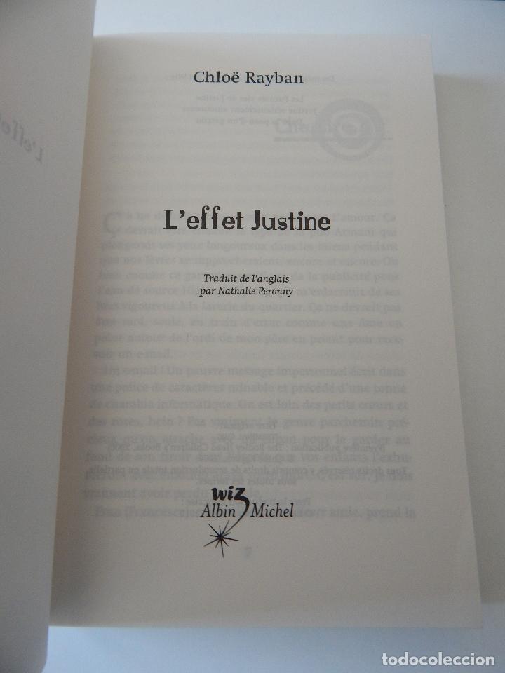 Libros: L&acute;effet Justine - Chlo&euml; Rayban, 2010 - Libro en franc&eacute;s - Foto 4