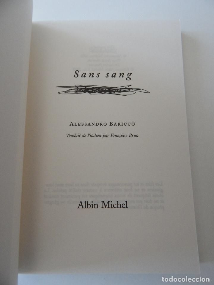 Libros: Sans sang - Alessandro Baricco, 2003 - Libro franc&eacute;s - Foto 5