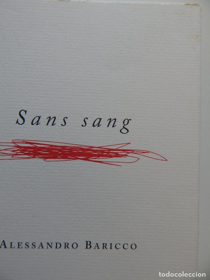 Libros: Sans sang - Alessandro Baricco, 2003 - Libro franc&eacute;s - Foto 2