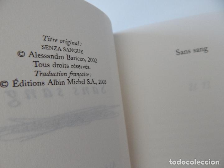 Libros: Sans sang - Alessandro Baricco, 2003 - Libro franc&eacute;s - Foto 8
