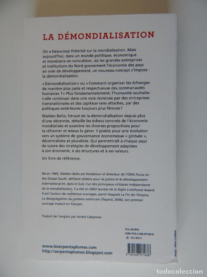 Libros: La d&eacute;mondialisation - Walden Bello, 2011 - Libro franc&eacute;s - Foto 2