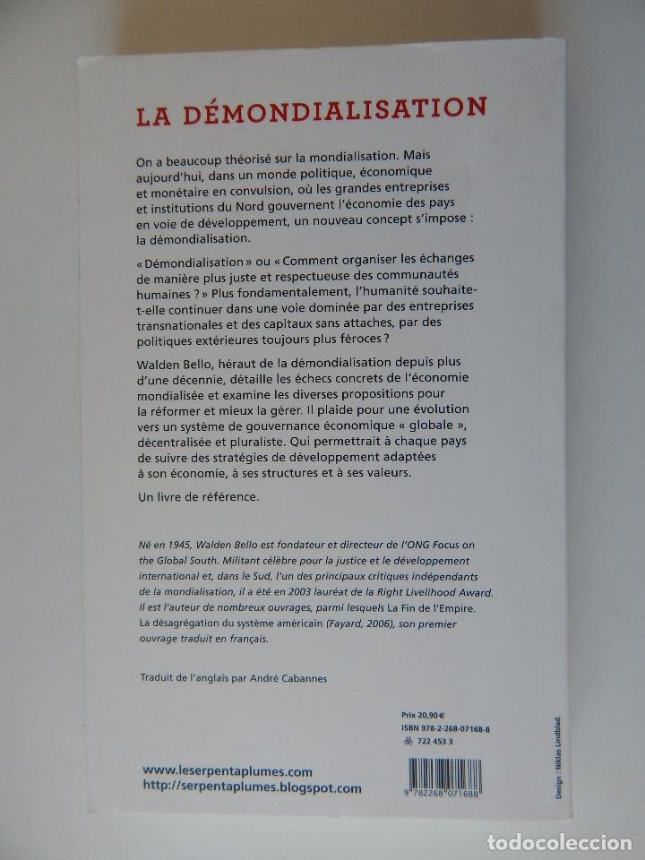 Libros: La d&eacute;mondialisation - Walden Bello, 2011 - Libro franc&eacute;s - Foto 2