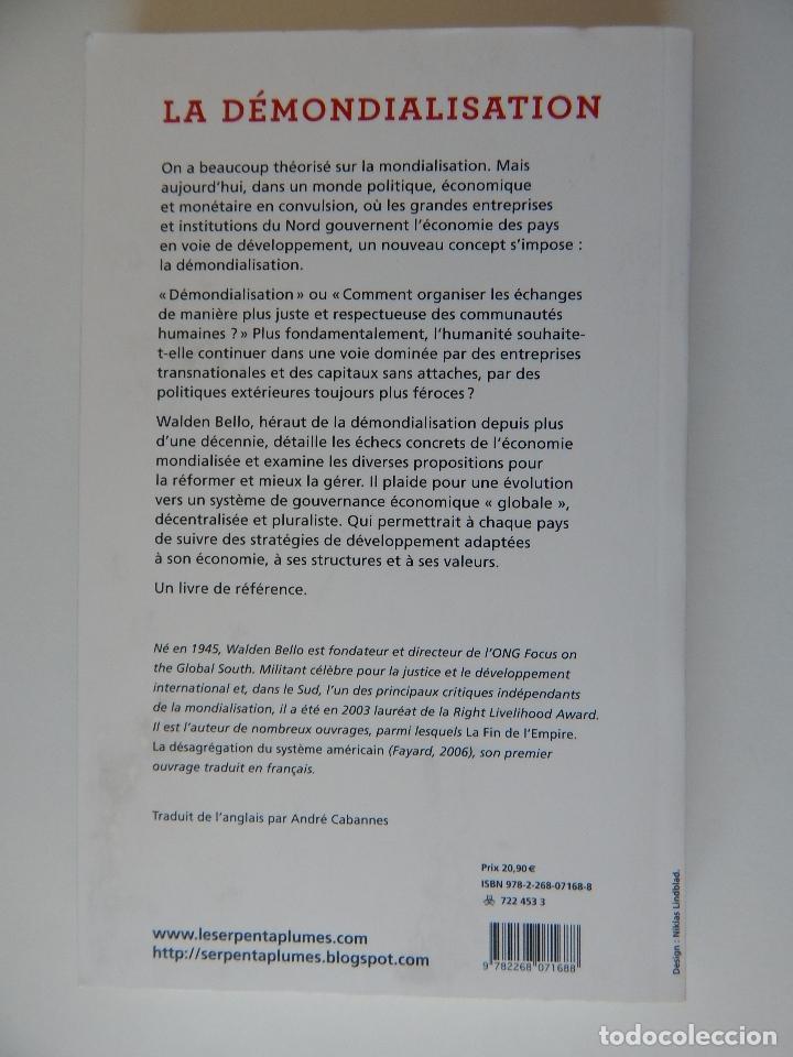 Libros: La d&eacute;mondialisation - Walden Bello, 2011 - Libro franc&eacute;s - Foto 2