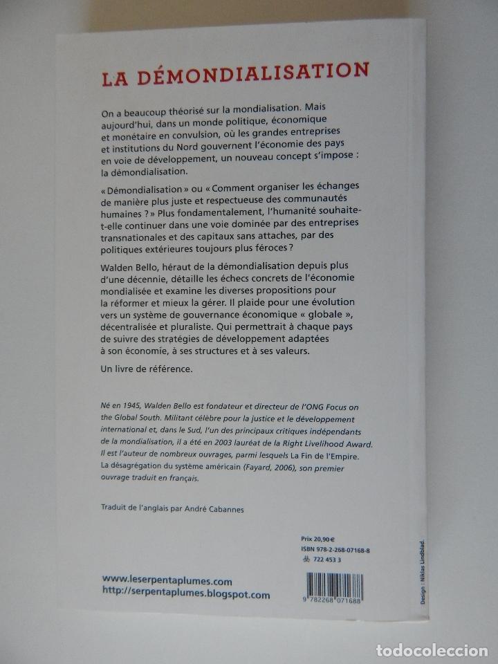 Libros: La d&eacute;mondialisation - Walden Bello, 2011 - Libro franc&eacute;s - Foto 3