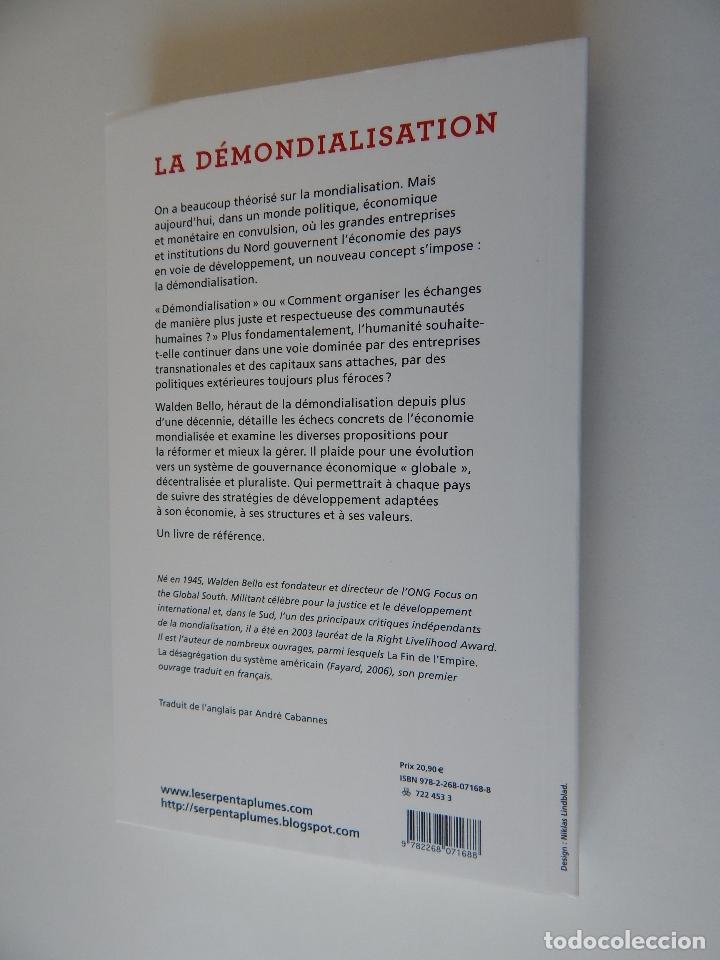 Libros: La d&eacute;mondialisation - Walden Bello, 2011 - Libro franc&eacute;s - Foto 2