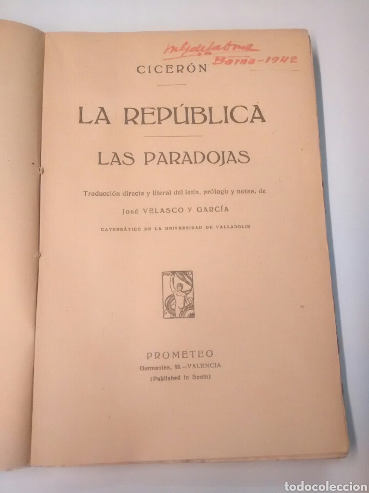 Libros: La rep&uacute;blica - Las paradojas - Cicer&oacute;n - Foto 3