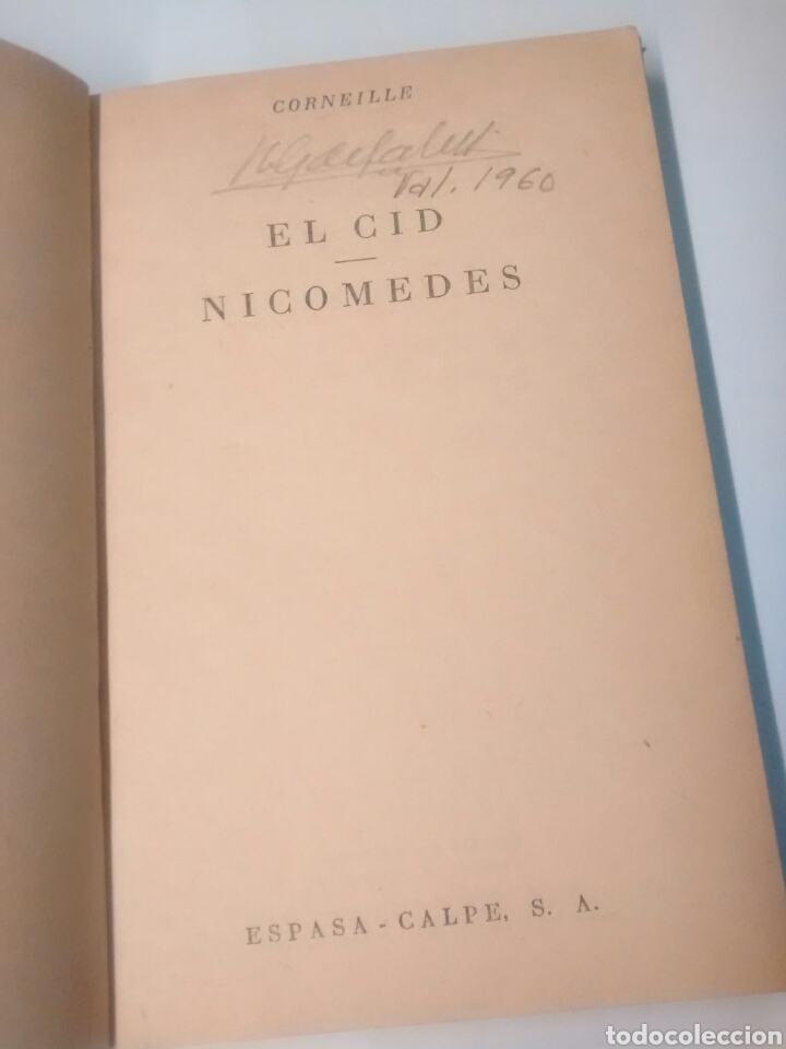 Libros: El Cid - Nicomedes - Corneille - 1948 - Foto 3