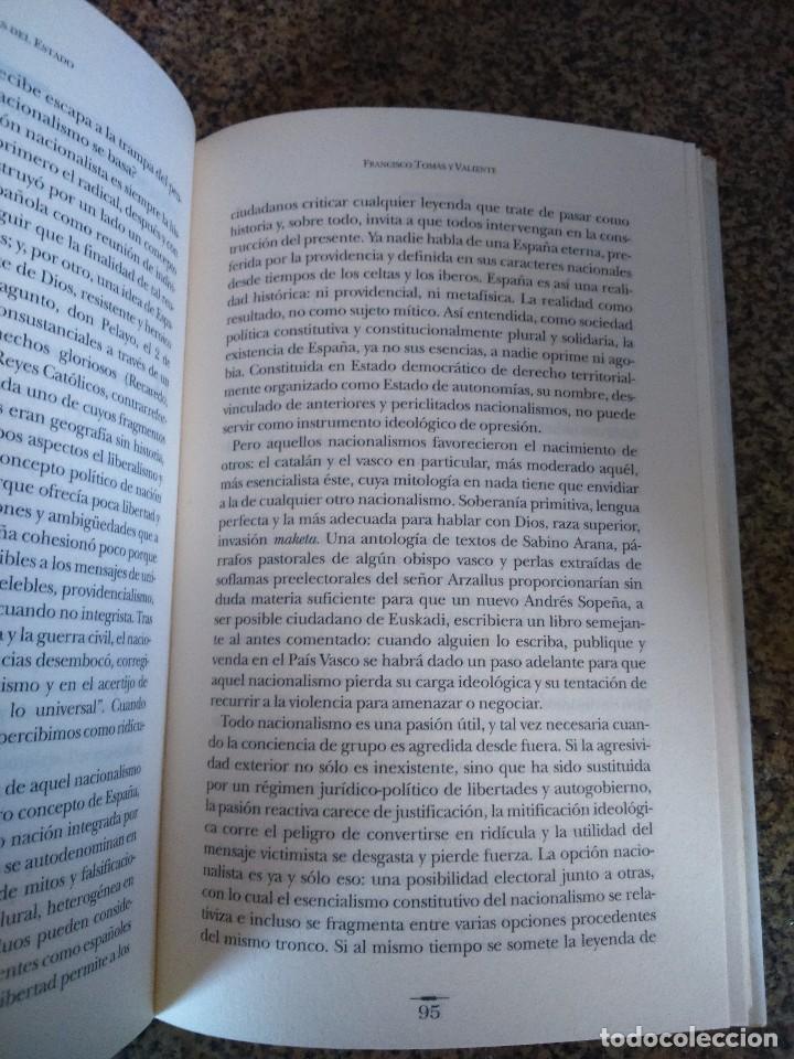 Libros: A ORILLAS DEL ESTADO -- FRANCISCO TOMAS Y VALIENTE -- TAURUS 1996 -- - Foto 2