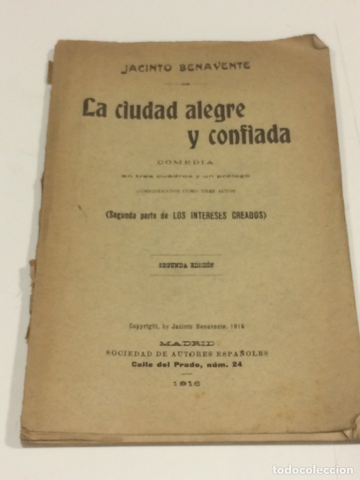 Libros: La ciudad Alegre y confiada,Segunda Edicion 1916 - Foto 1