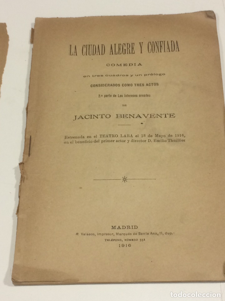 Libros: La ciudad Alegre y confiada,Segunda Edicion 1916 - Foto 3