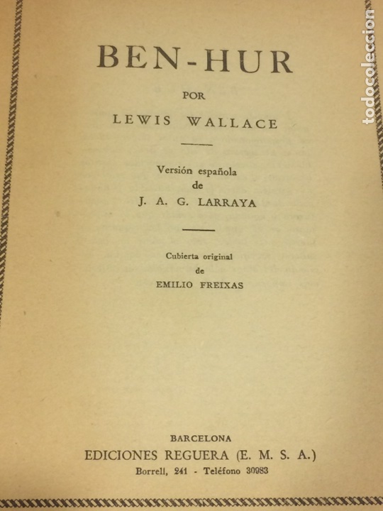 Libros: Ben. Hur. Lewis Wallace - Foto 5