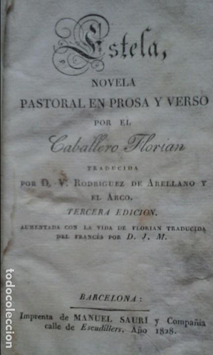 Libros: Estela, novela pastoral  en prosa y en verso. - Foto 2