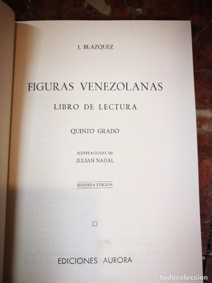 Libros: FIGURAS VENEZOLANAS LIBRO DE LECTURA EXCELENTE ESTADO - Foto 2