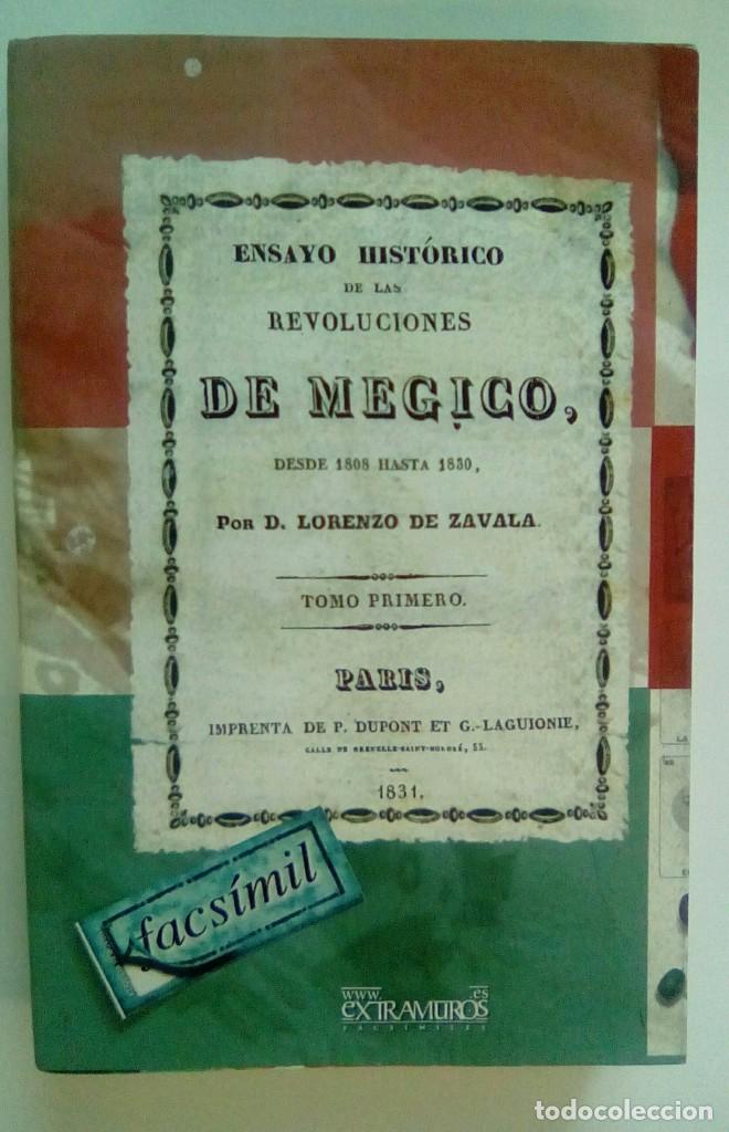 Libros: ENSAYO HIST&Oacute;RICO DE LAS REVOLUCIONES DE MEGICO, DESDE 1808 HASTA 1830. TOMO I.