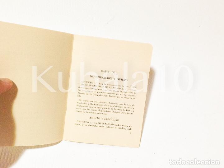Libros: ESTATUTO Y REGLAMENTO &middot;&middot; MUTUALIDAD DE SUBAGENTES DE EL OCASO &middot;&middot; - Foto 2