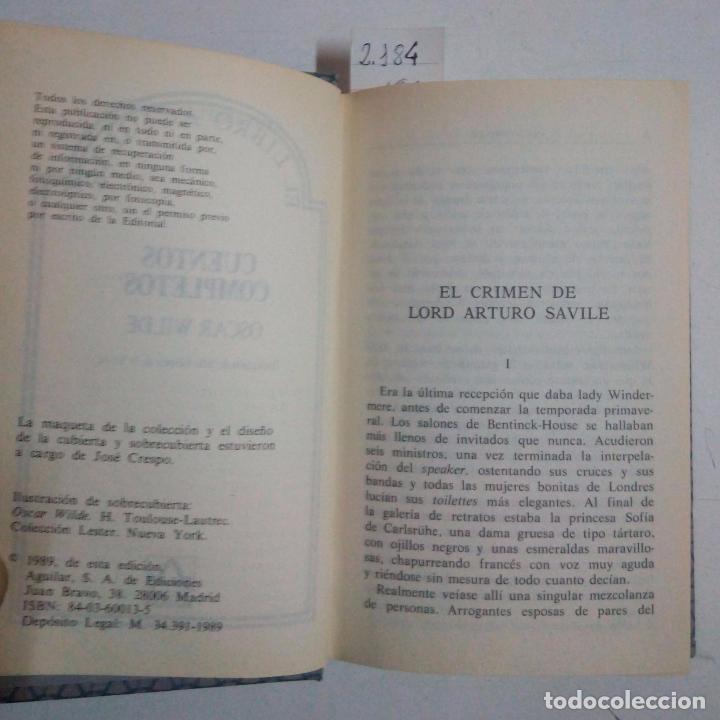 Libros: CUENTOS COMPLETOS - WILDE, Oscar - Foto 4