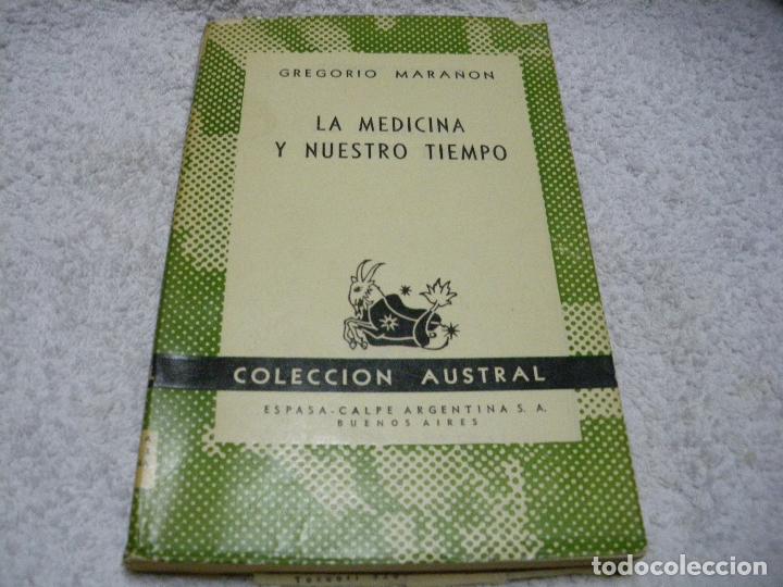 Libros: LA MEDICINA Y NUESTRO TIEMPO - Gregorio Mara&ntilde;&oacute;n - Foto 1