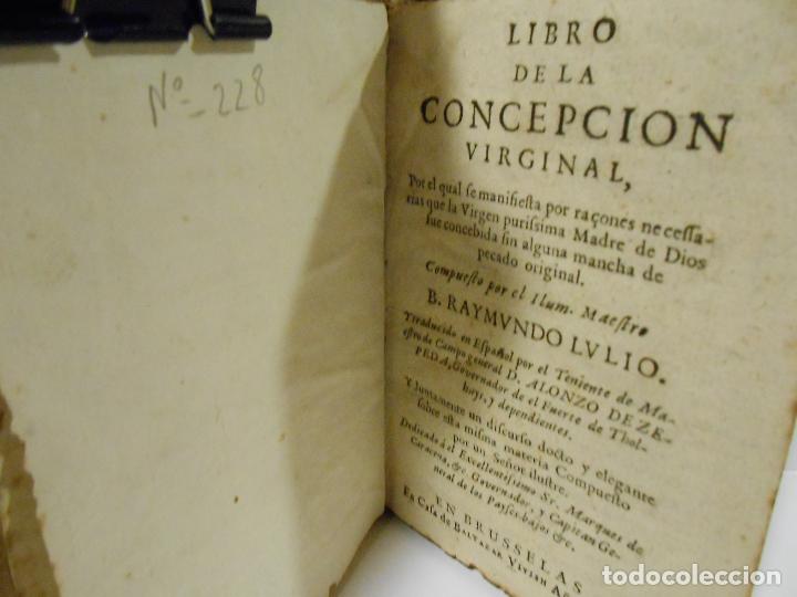 Libros: LULIO, Raimundo.- - Libro de la Concepci&oacute;n Virginal. - Foto 1