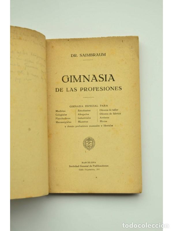 Libros: Gimnasia de las profesiones - SAIMBRAUM - Foto 2