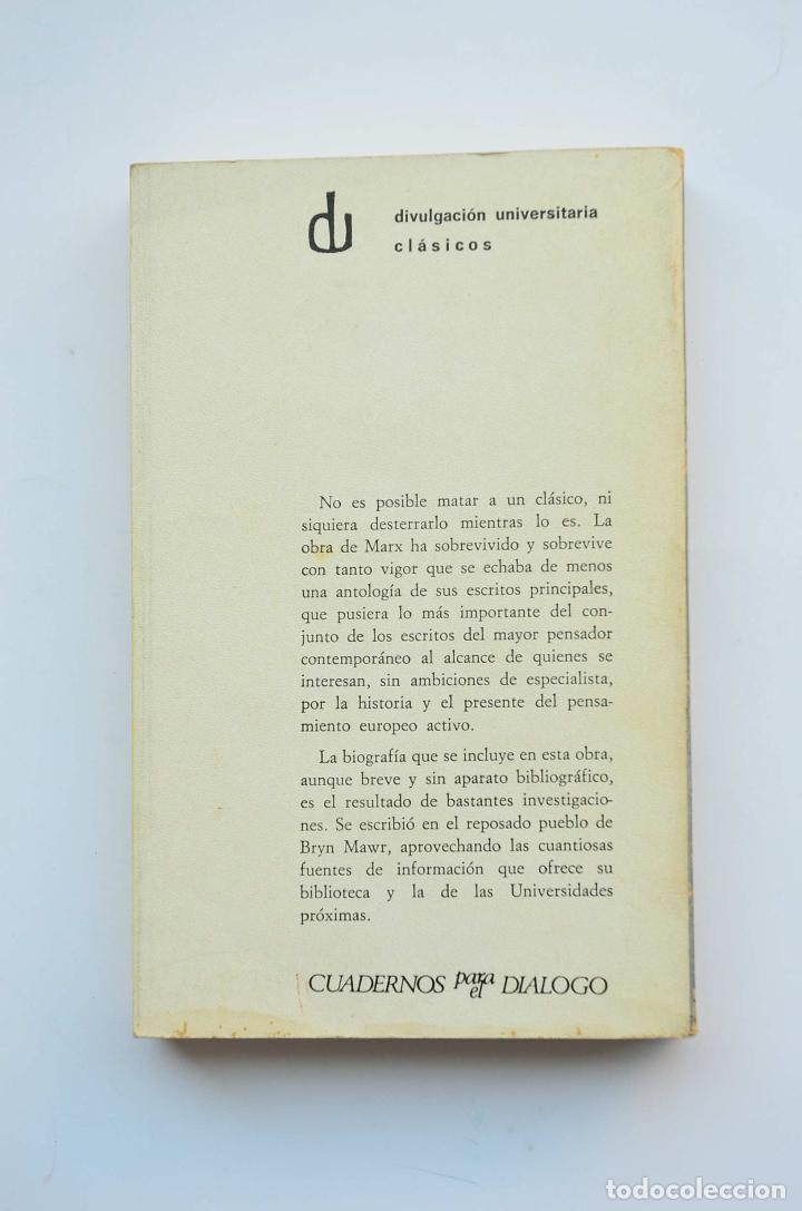 Libros: Antolog&iacute;a de Marx - TIERNO GALV&Aacute;N, Enrique - Foto 3